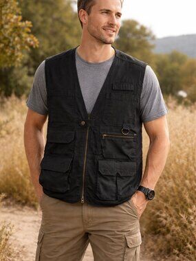 5.11 Tactical Utility Vest Men’s 2XL Black Conceal Carry EDC 80008